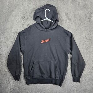 Jeeter Crafted by Humans‎ Black Pullover Hoodie Sweatshirt Mens Medium
